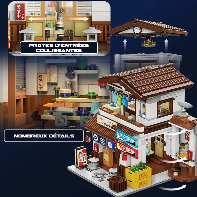 mabriq.fr -Restaurant japonais - Détails 1 - Brique de construction - compatible autres marques