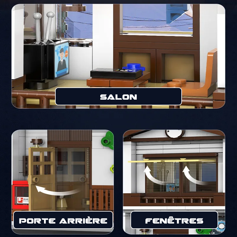 mabriq.fr -Restaurant japonais - Détails 2 - Brique de construction - compatible autres marques