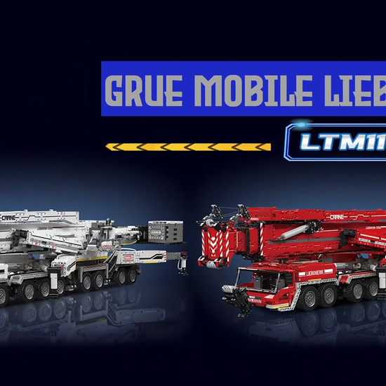mabriq.fr - Grue mobile Liebherr LTM 11200  - Vidéo présentation - Brique de construction - compatible autres marques