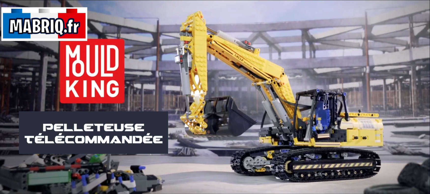 mabriq.fr - Pelleteuse télécommandée - Vidéo de présentation - Brique de construction - compatible autres 