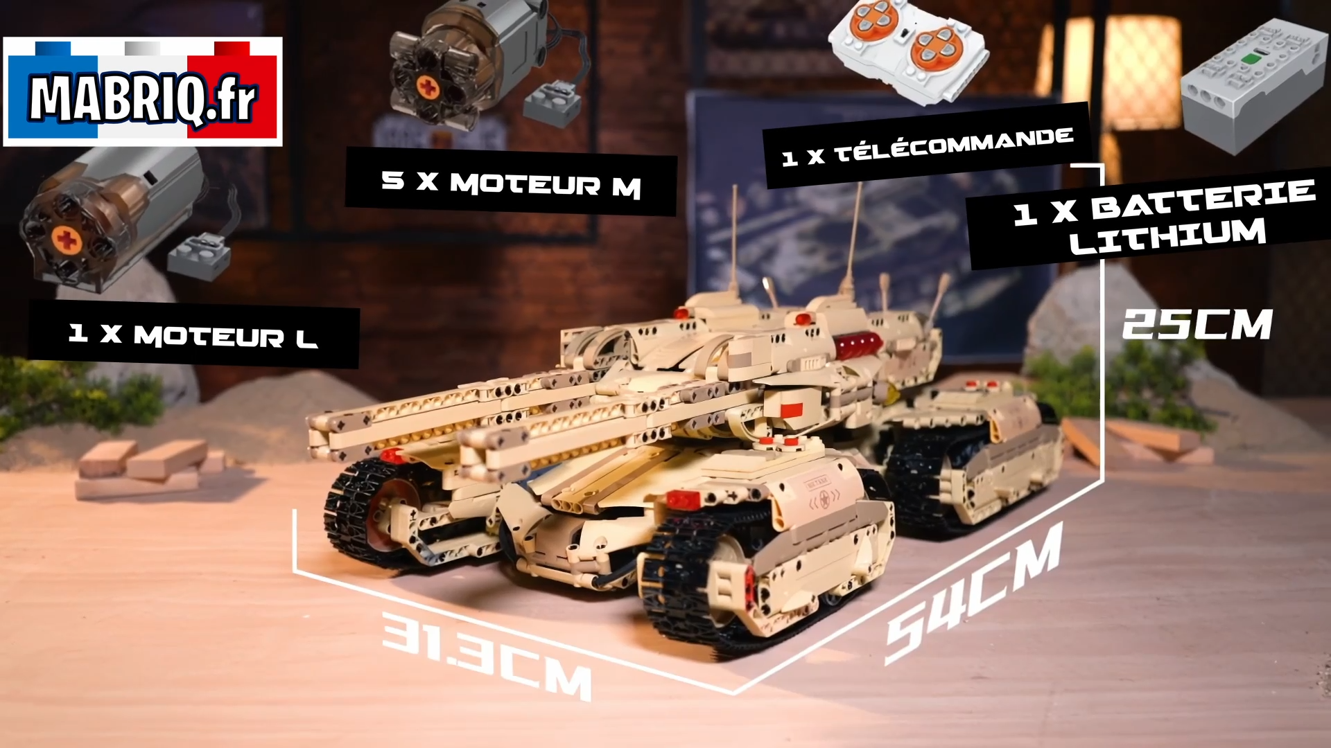 mabriq.fr - TANK MK-II - Vidéo de présentation - Brique de construction - compatible autres marques